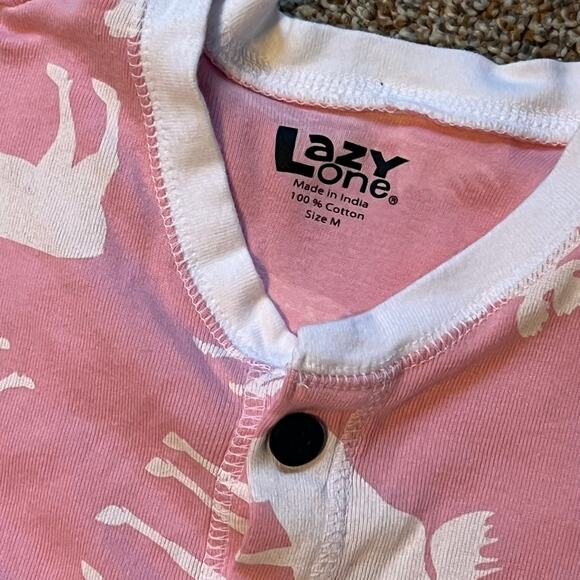 Lazy One Classic Moose Adult Pink One Piece Flapjack. Women's Size Medium - Picture 8 of 8